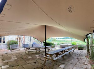 Bespoke stretch tents interior